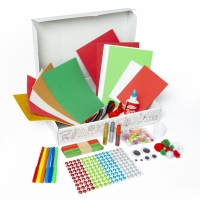 Cutie de colorat si artizanat de Craciun, Tinsel Twin Grafix R01-1502